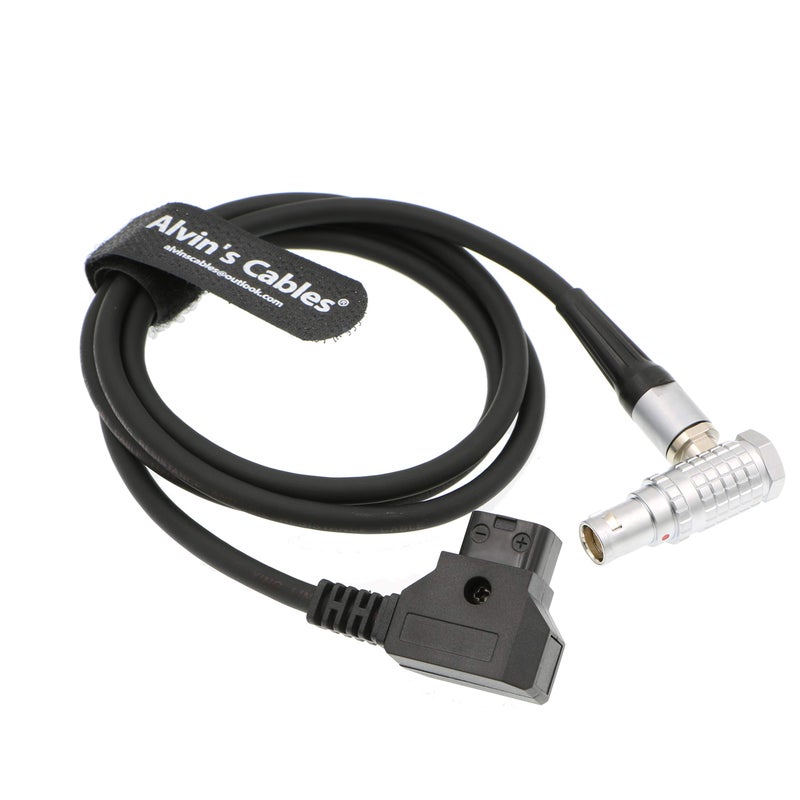 Alvin's Cables كابل الطاقة الأحمر من ألفين لكاميرا RED Komodo-X لكاميرا RED DSMC2 Epic Scarlet D-Tap إلى كابل أنثوي بزاوية 6 دبابيس لطائرة DJI Ronin 4D بطول 1م/39.4 بوصة - Image 2